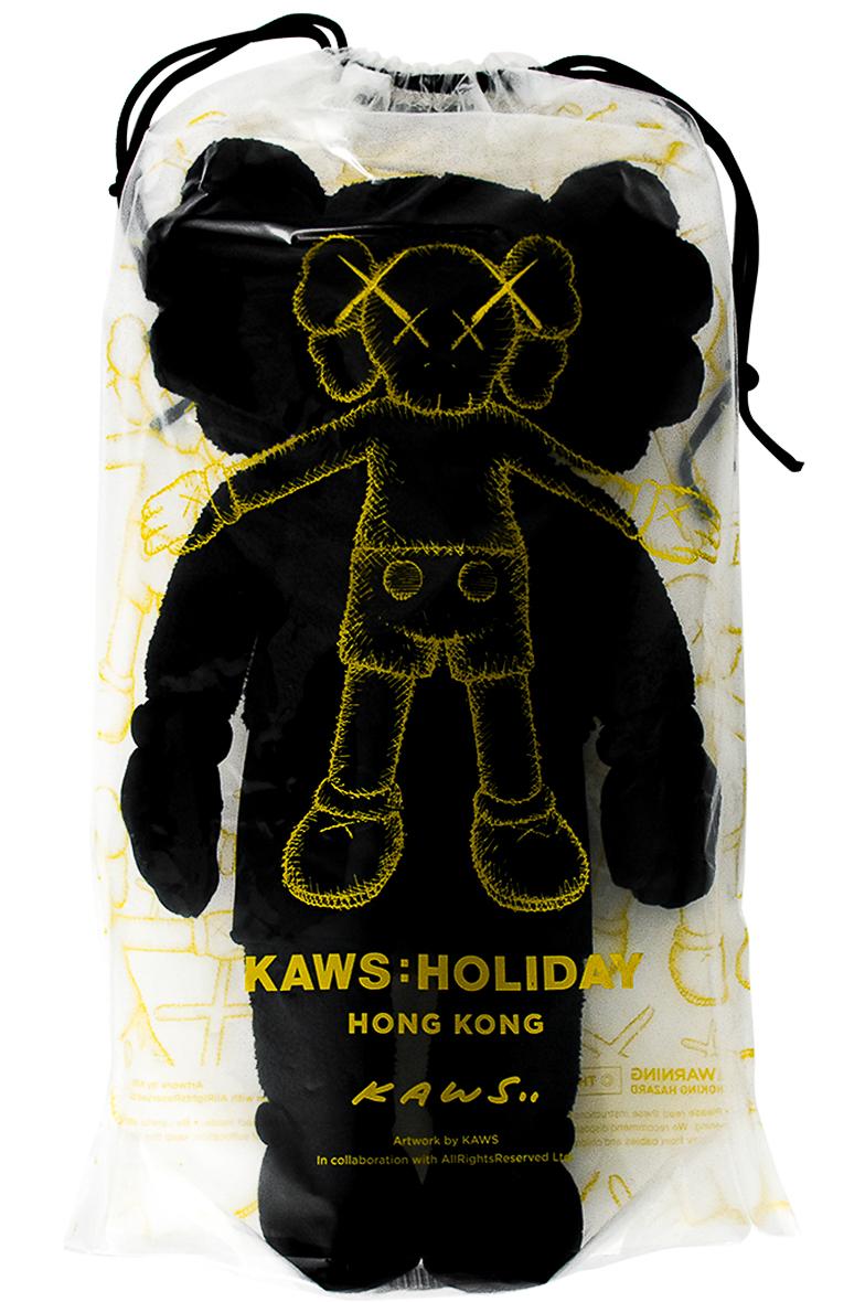 Holiday Hong Kong 20″ Plush (Black) - Art by KAWS