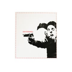 Banksy Clown Sticker (Framed)