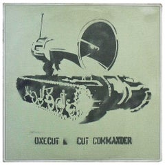 One Cut Cut Commander Record with Banksy Artwork, Color Print, 1998
