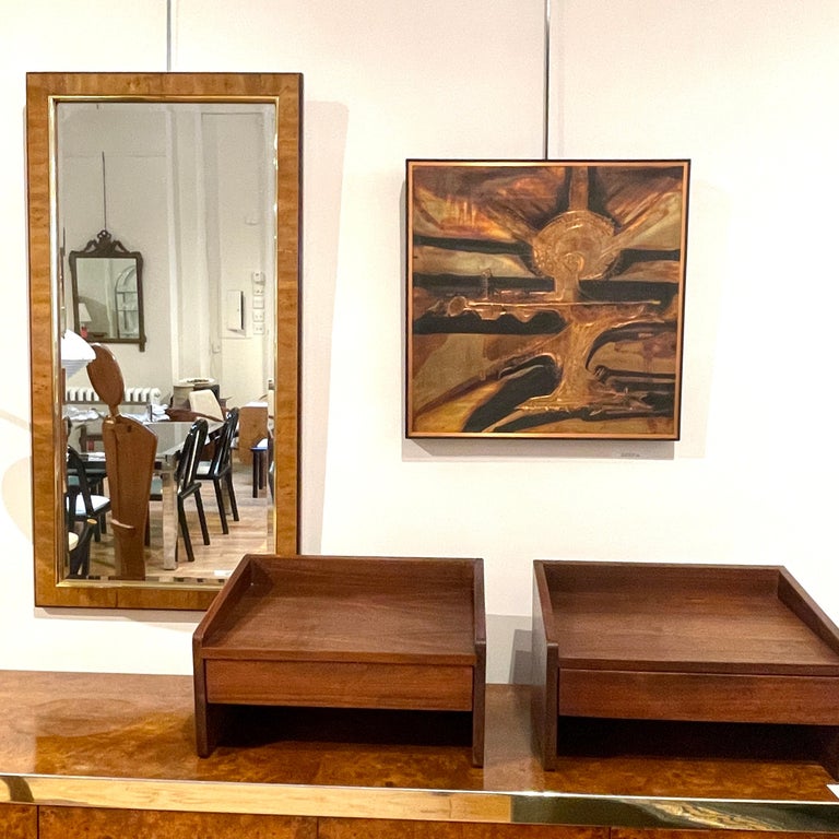 Bernhard Rohne - Acid Etched Oxidized Brass Wall Art by Bernard Rohne