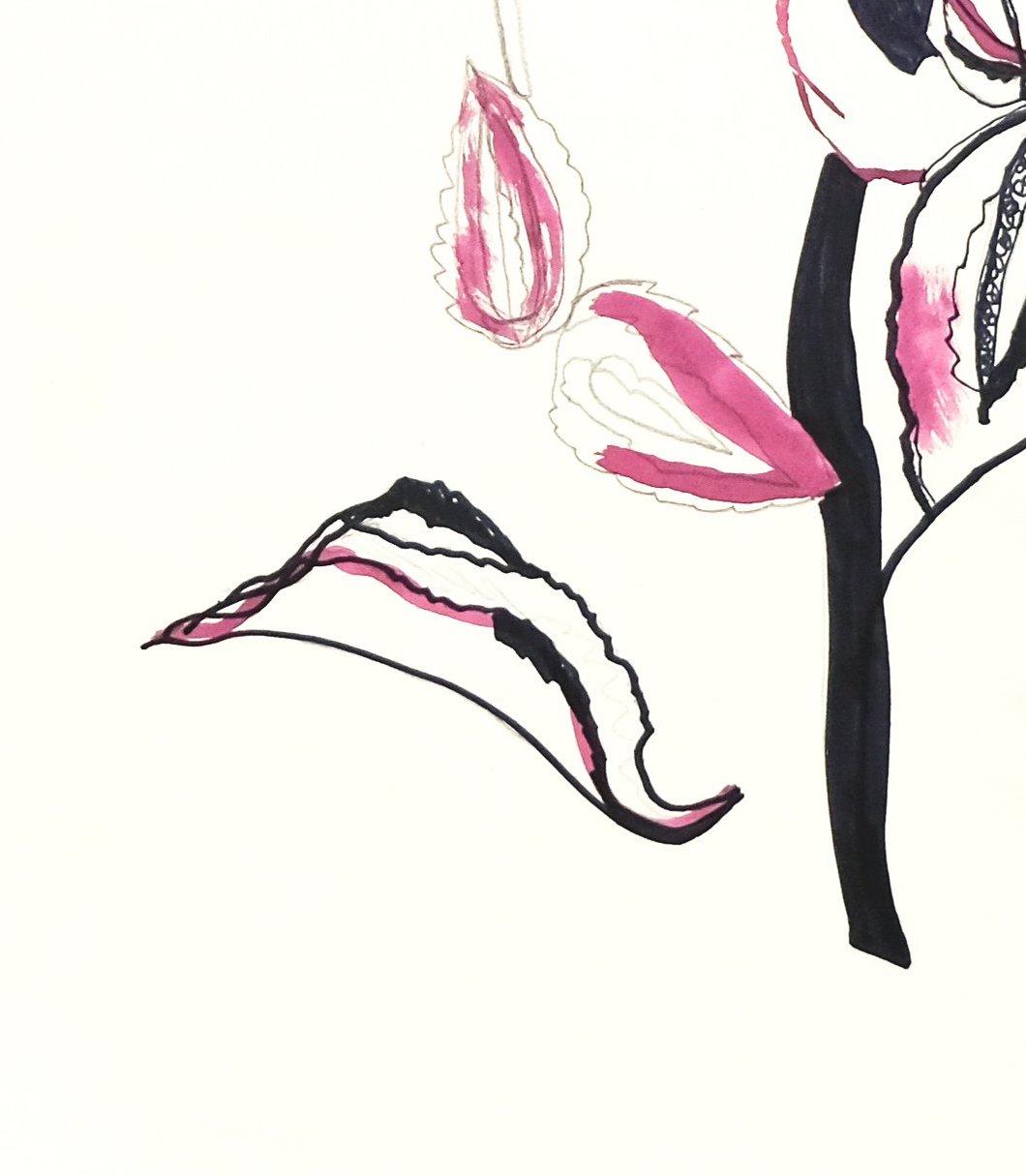 abstract orchid art