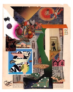 End Of The Line For Kahluafish - contemporary collage, found images, colourful