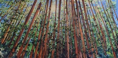 She Stood with the Trees - Pittura ad acquerello di Wood
