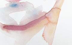 Distante, ritratto originale contemporaneo figurativo ad acquerello su carta