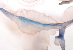 Nunca nº 4, Retrato figurativo contemporáneo original en acuarela sobre papel