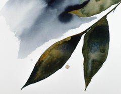 Cherry Blossom No. 12, Original Minimalist Floral Watercolor Still Life Study