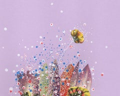 Celestial Mirabelle, opera originale contemporanea astratta a tecnica mista nautica