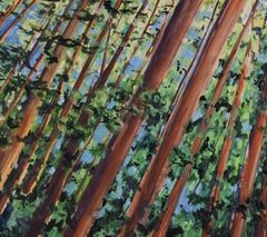 She Stood with the Trees - Woods Watercolor Painting