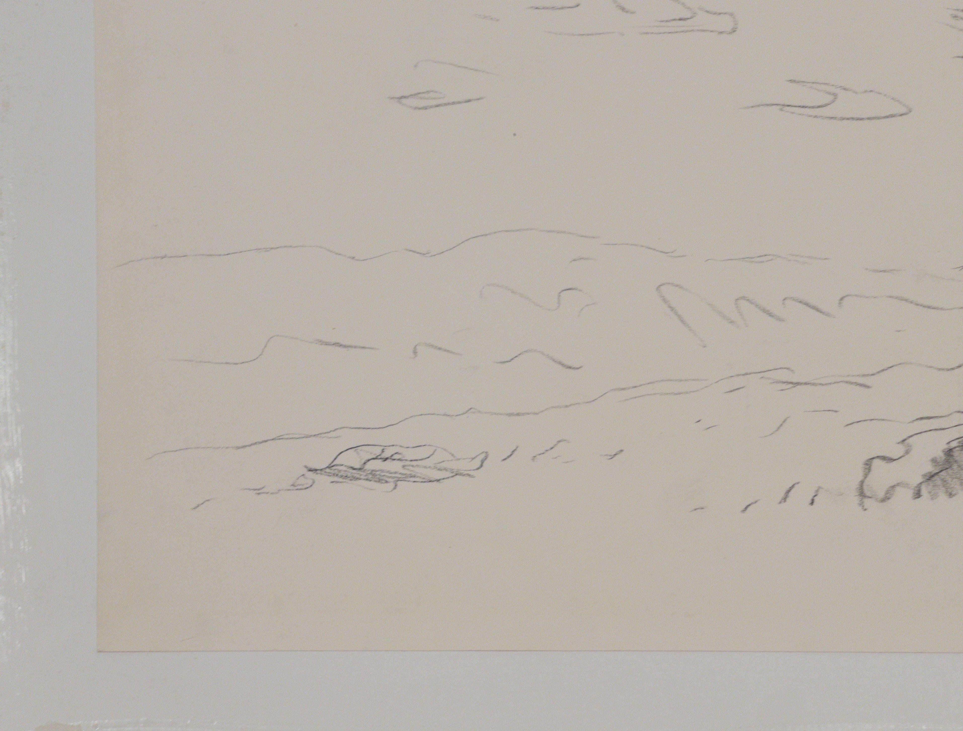 Alter Baum und Septemberwindwolken, 1961, von Charles Burchfield (1893-1967)
Konterfei auf Papier
13 ½ x 19 ½ Zoll ungerahmt (34,29 x 49,53 cm)
19 ¾ x 25 ½ Zoll gerahmt (50,165 x 64,77 cm)
Signiert und datiert unten rechts

Provenienz:
Szubin