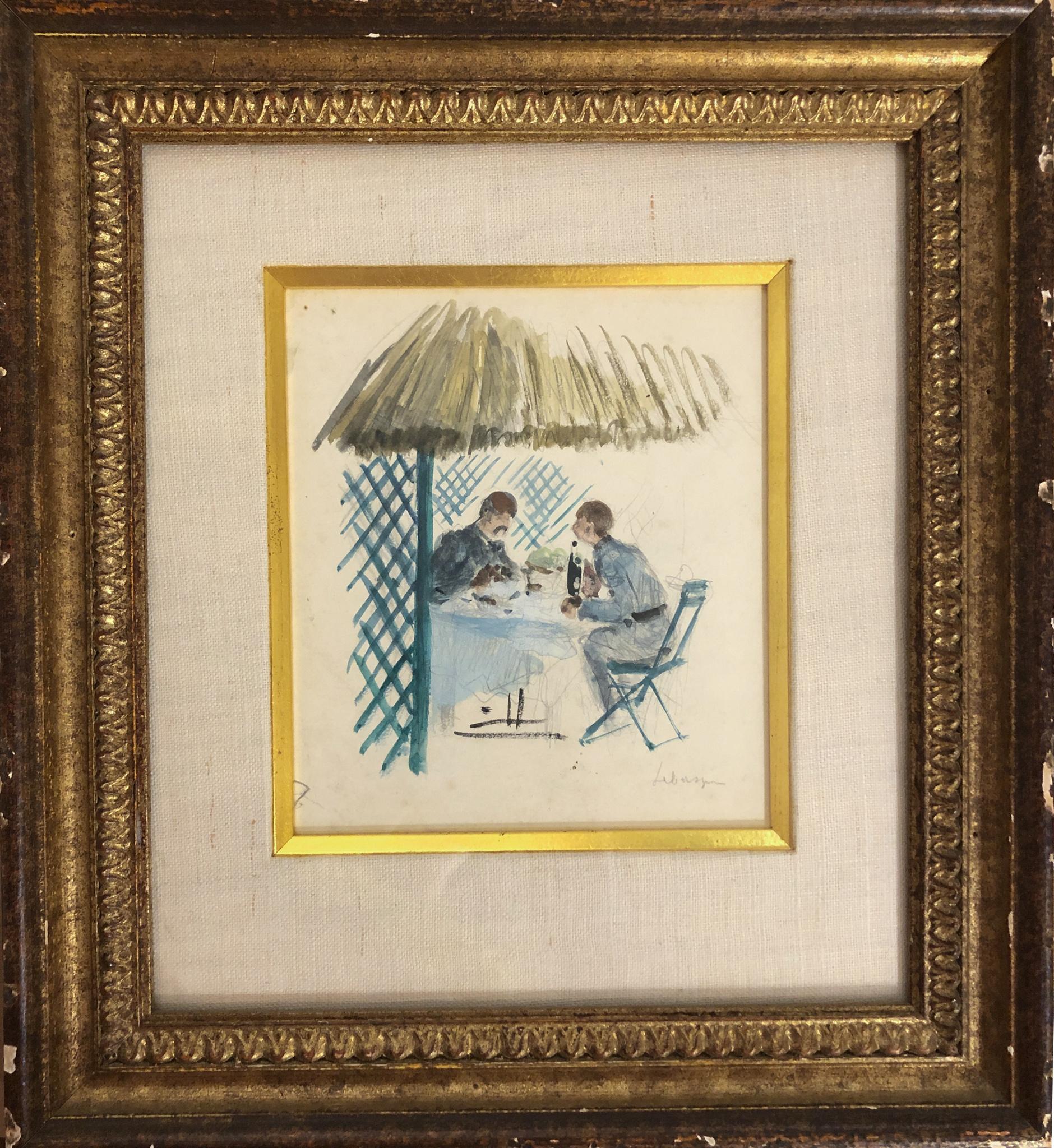 Deux hommes assis - Art de Henri Lebasque