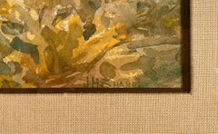 New Mexican Mountain Scene Watercolor, Signed, 20th Century, Framed