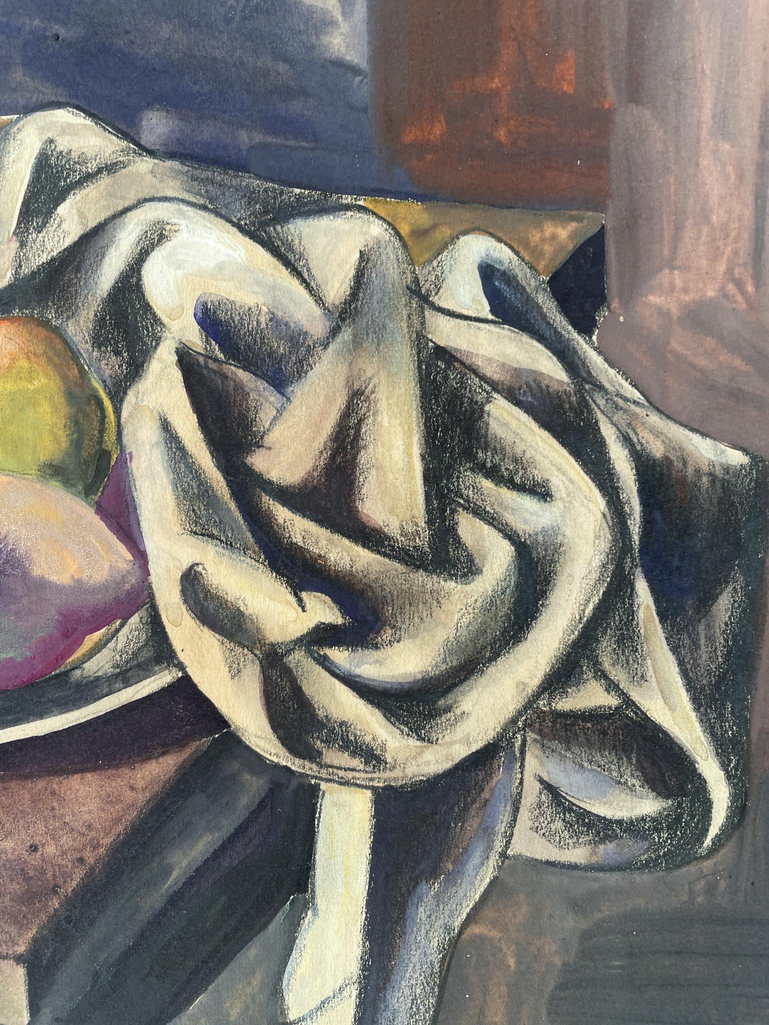 „Cubist City Scene“ verso: „ Ananas-Stillleben“ 6