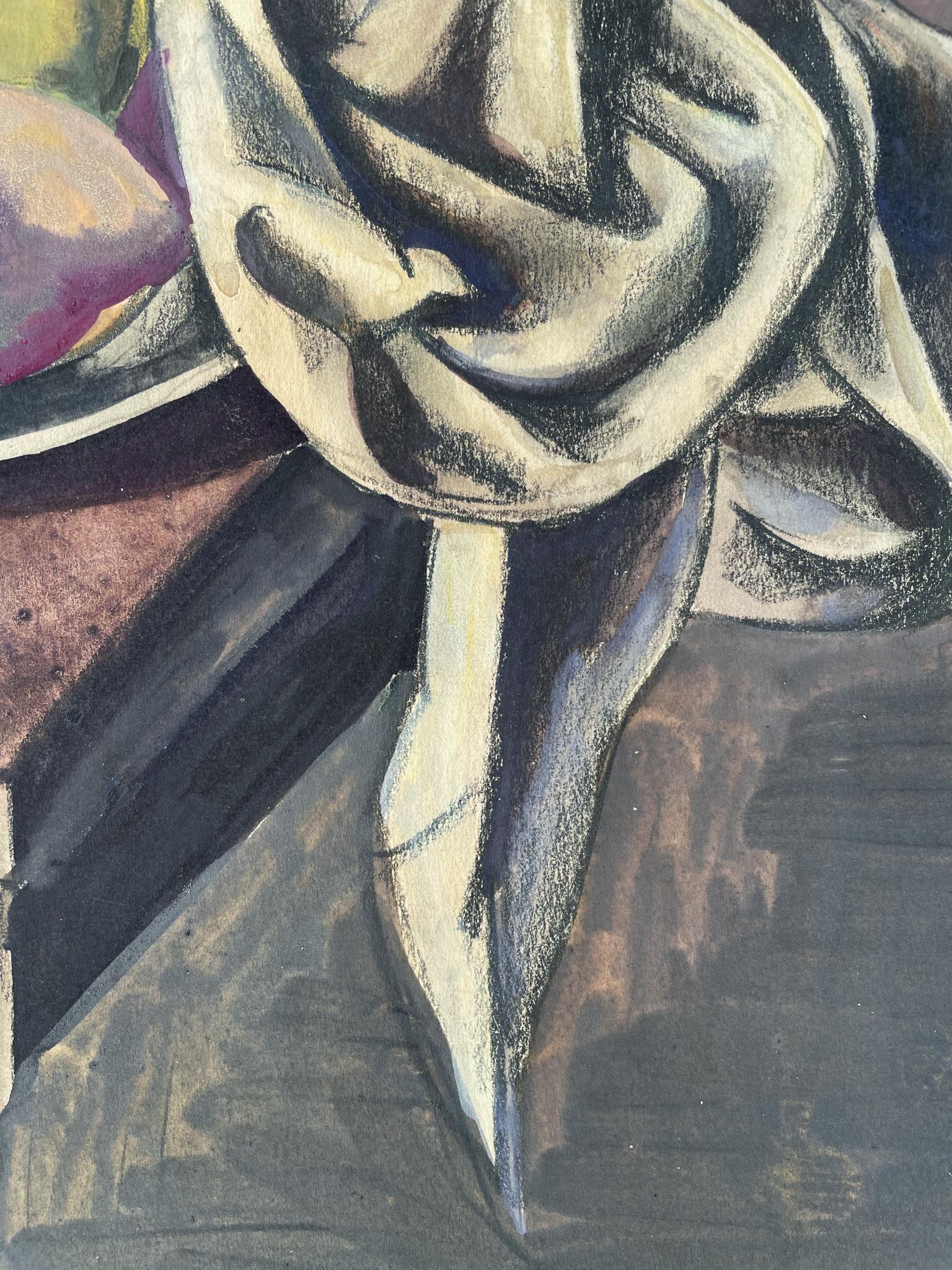 „Cubist City Scene“ verso: „ Ananas-Stillleben“ 9