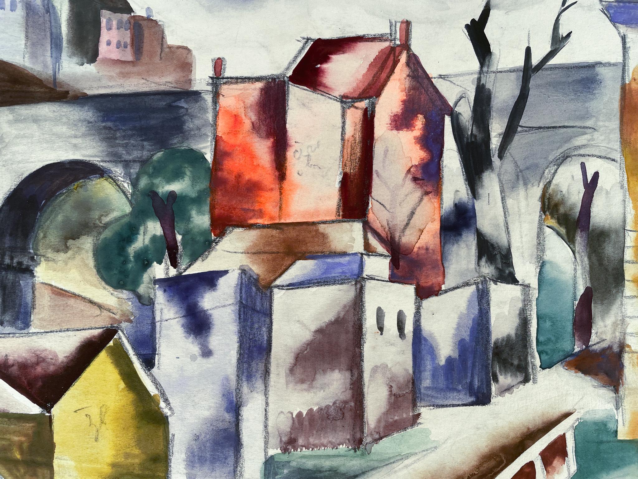 „Cubist City Scene“ verso: „ Ananas-Stillleben“ 2