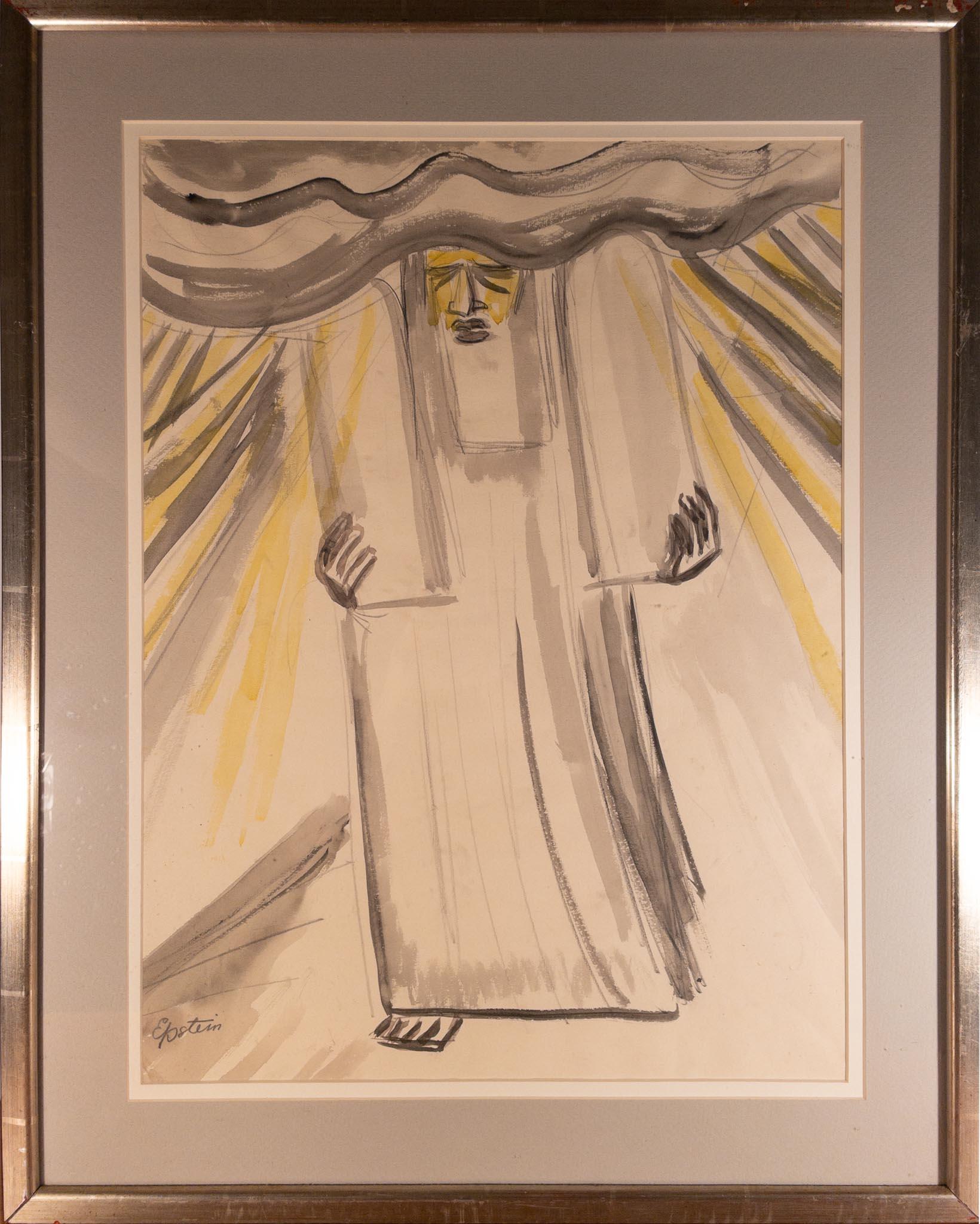 Moses With the Ten Commandments (Moïse avec les dix commandements) - Art de Sir Jacob Epstein