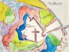 "Flashback To Egypt"-  Original Abstract Haitian Painting