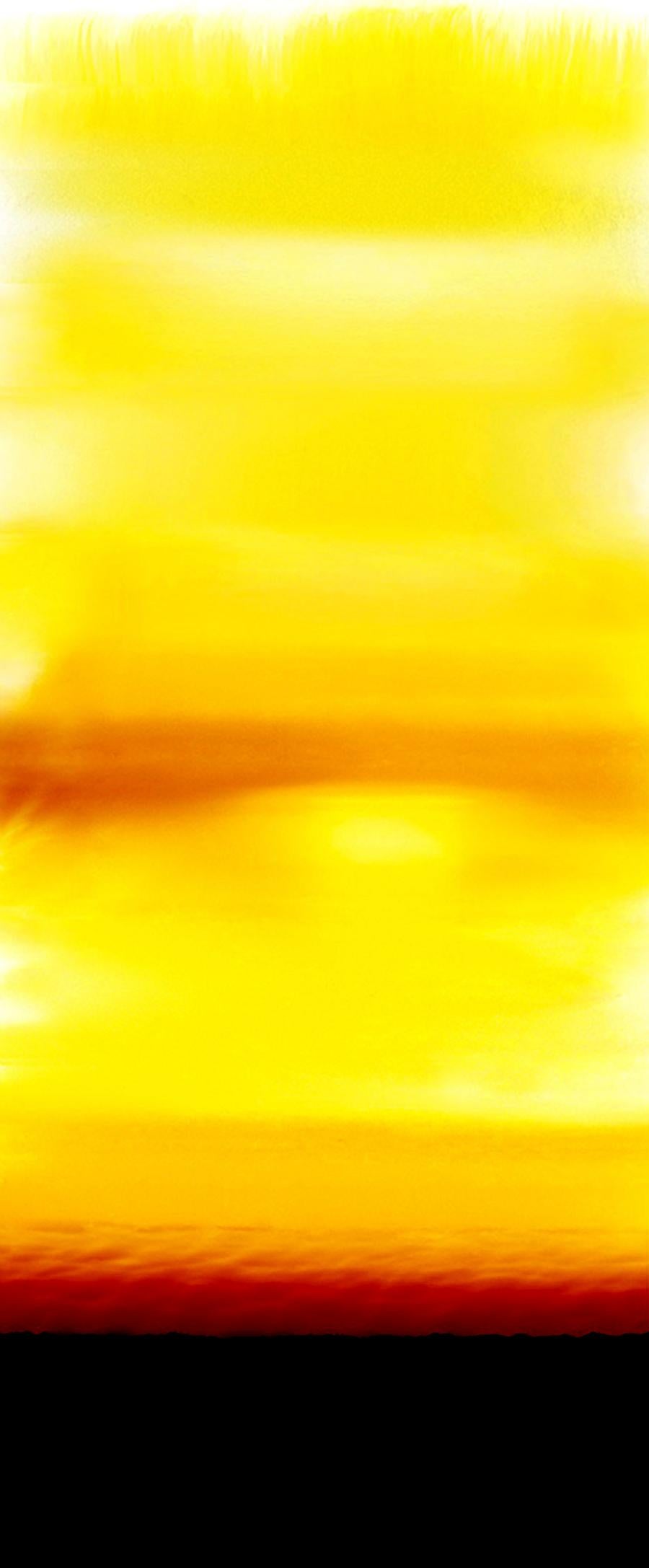 Silvio Wolf Color Photograph - Horizon G, abstract photography, yellow and black