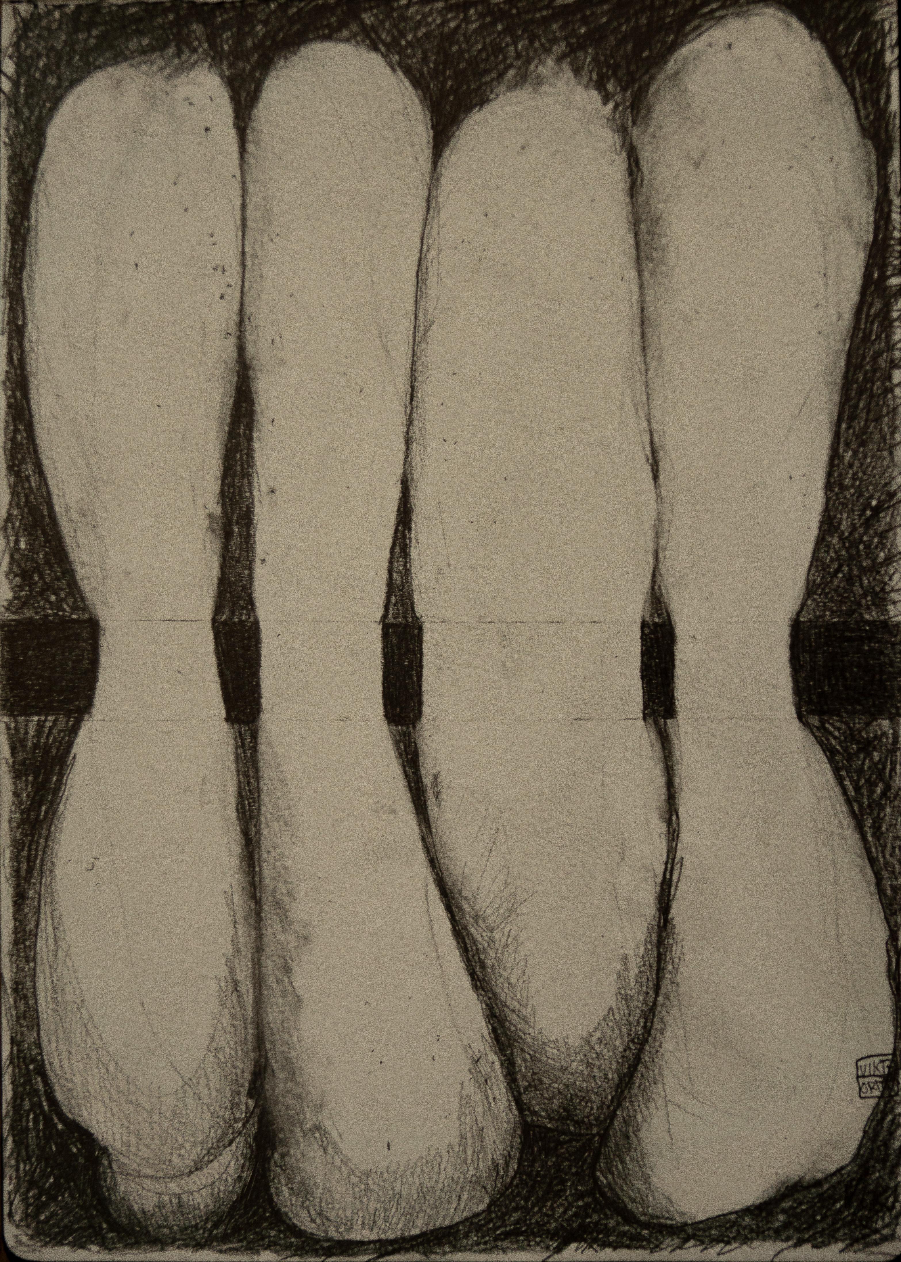 Viktoria Nygren Abstract Drawing - BONES & ALL