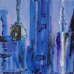 Skyline – (Acrylic painting, Cityscape, NYC Skyline, New York Cityscape