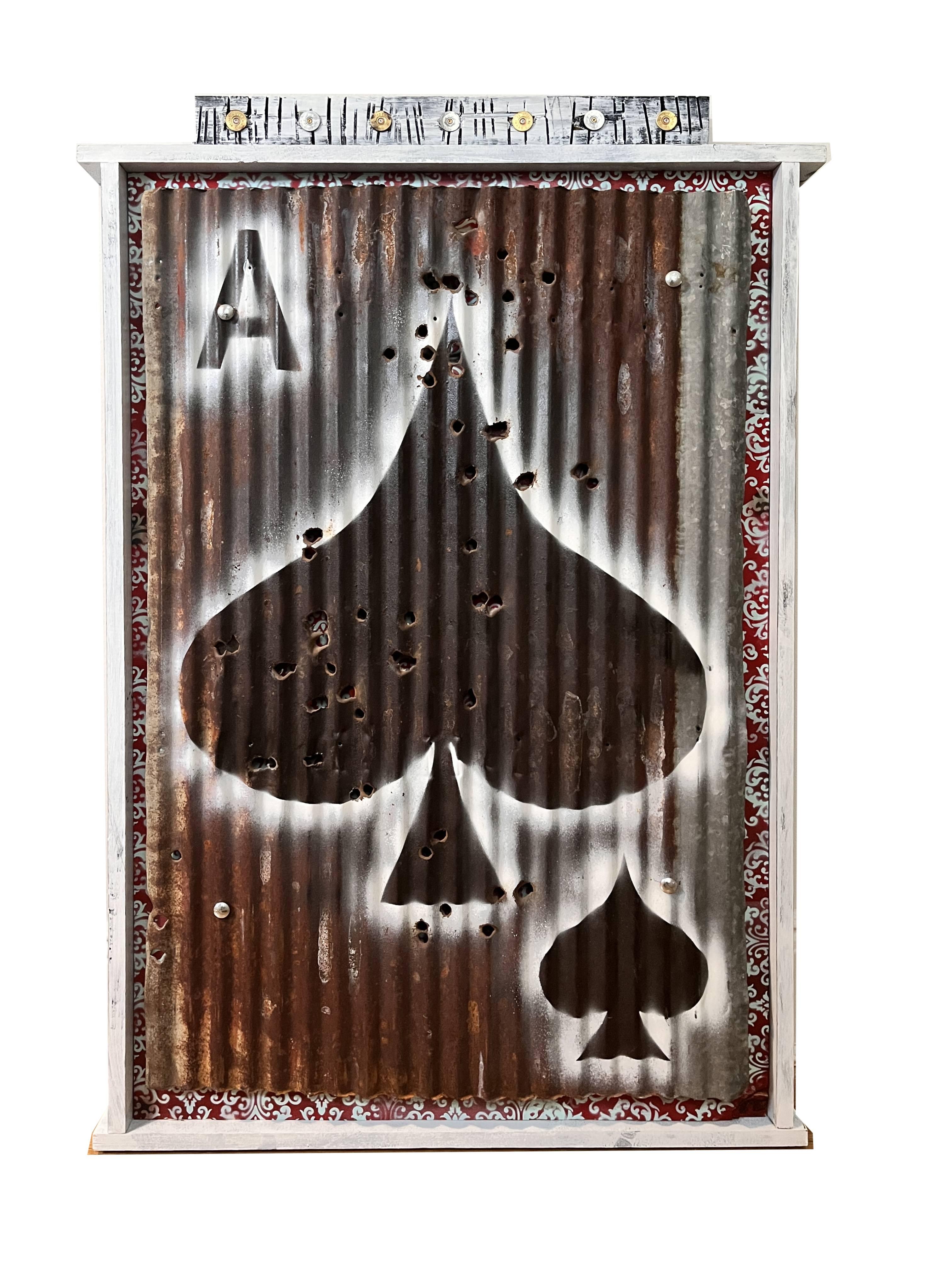 Ace of Spades — Deadman’s Hand - Mixed Media Art by David Richardson