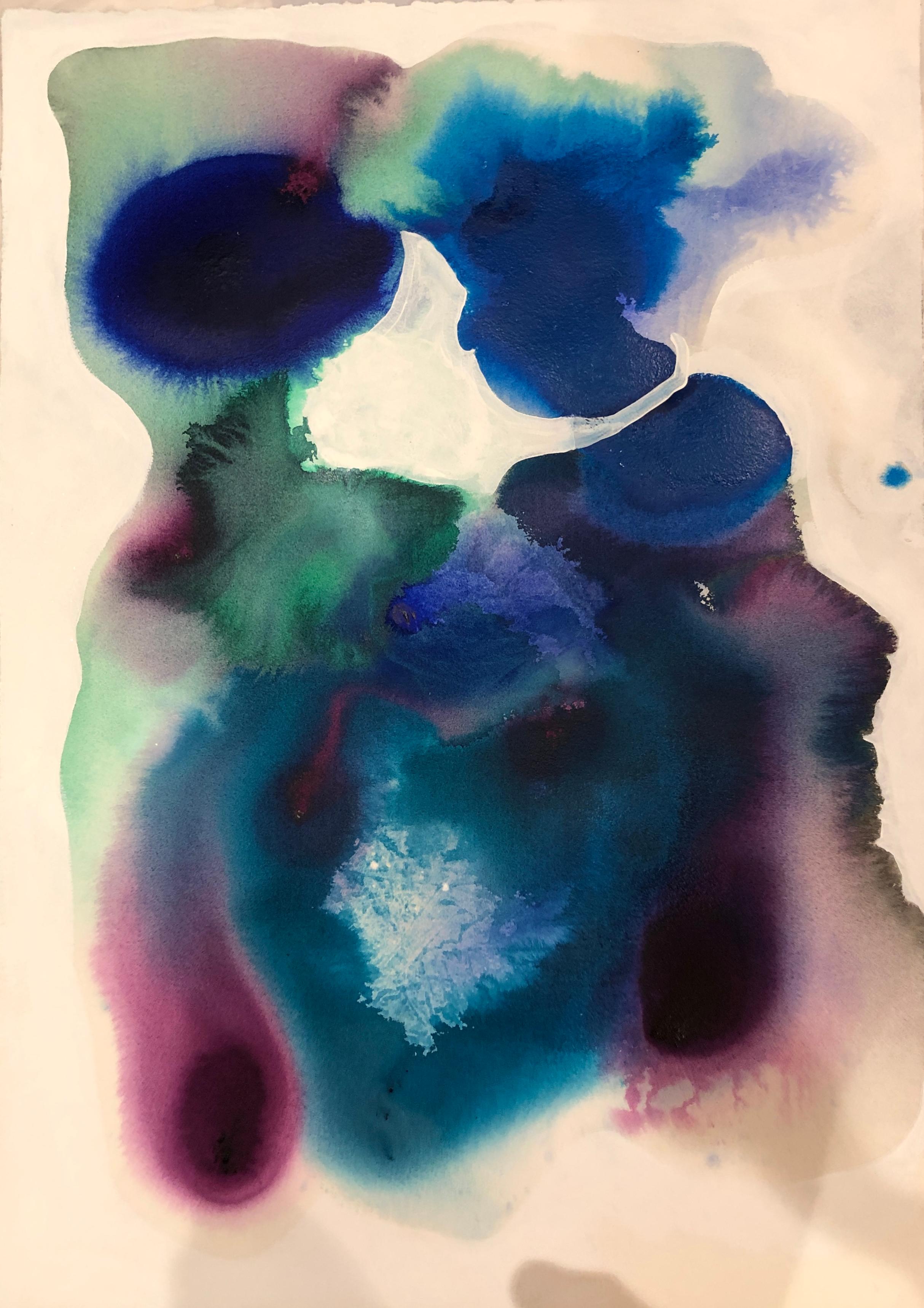 Nancy Pantirer
Untitled
Watercolor on paper
28 x 22 inches

Part of Nancy Pantirer’s UNDERWATER series

Nancy Pantirer’s UNDERWATER series features large watercolor and acrylic pieces on textured paper. Usually painting and making collages on