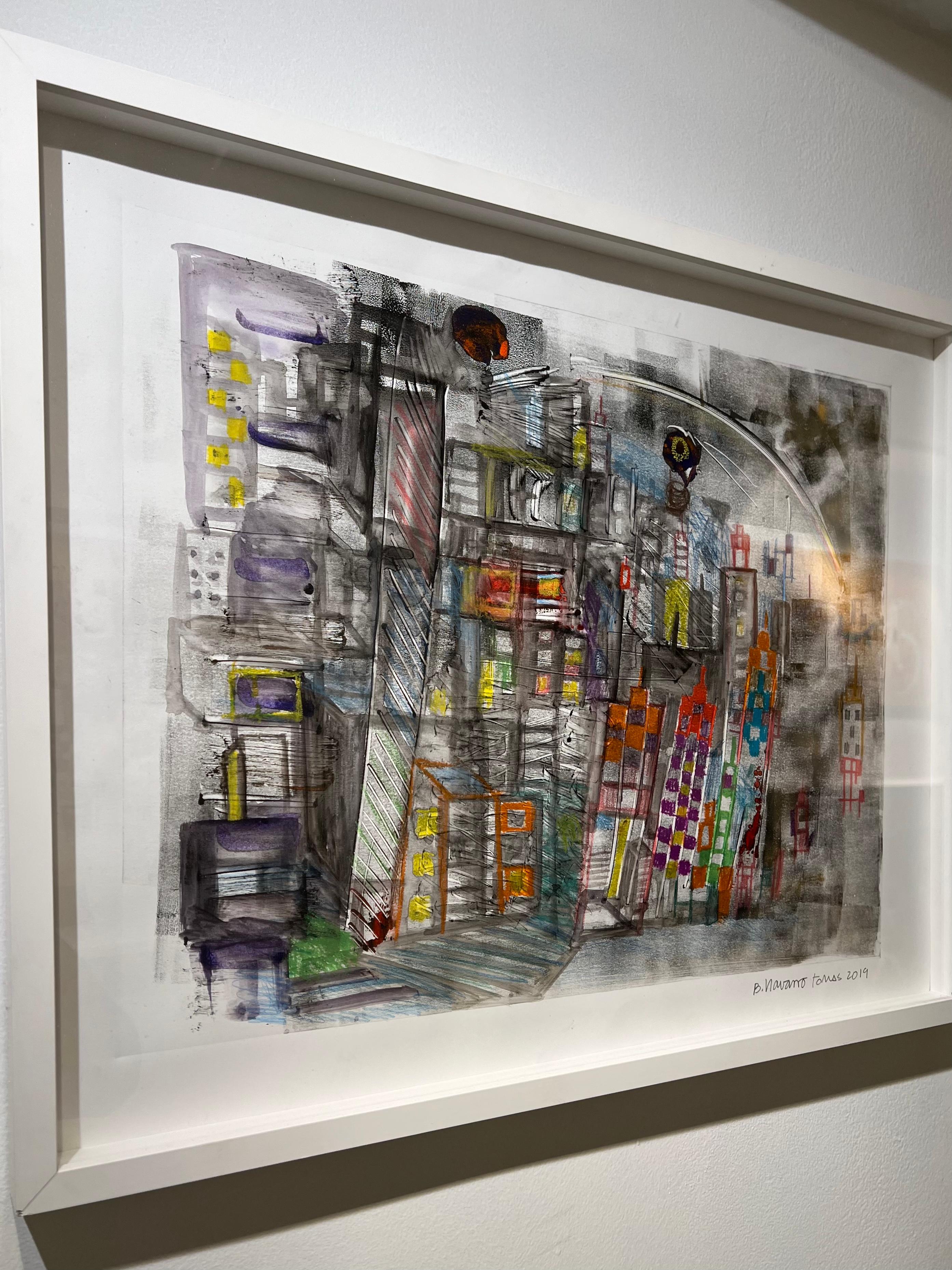 Senza titolo: disegno astratto geometrico - Art di Bernardo Navarro Tomas