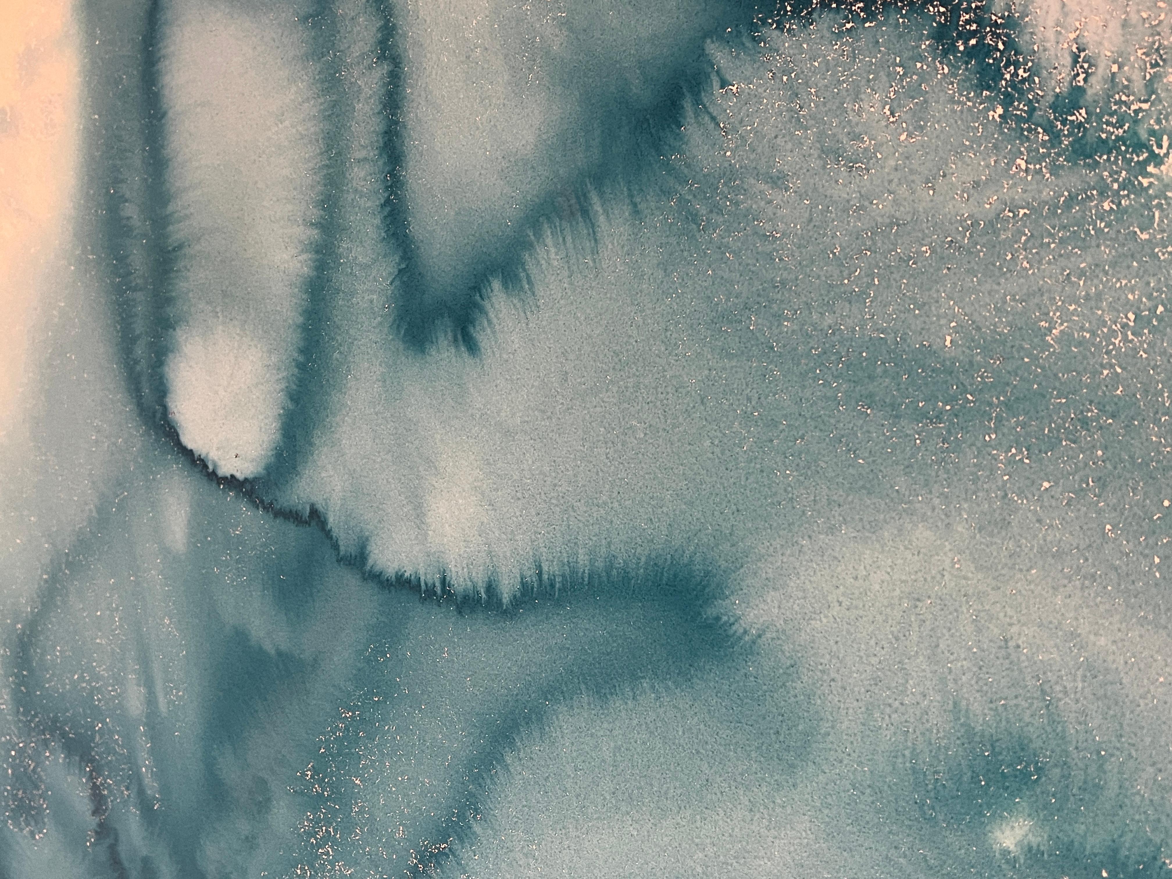 Nancy Pantirer: Underwater Series. Deep Blue Pools of Watercolor Wonder For Sale 6