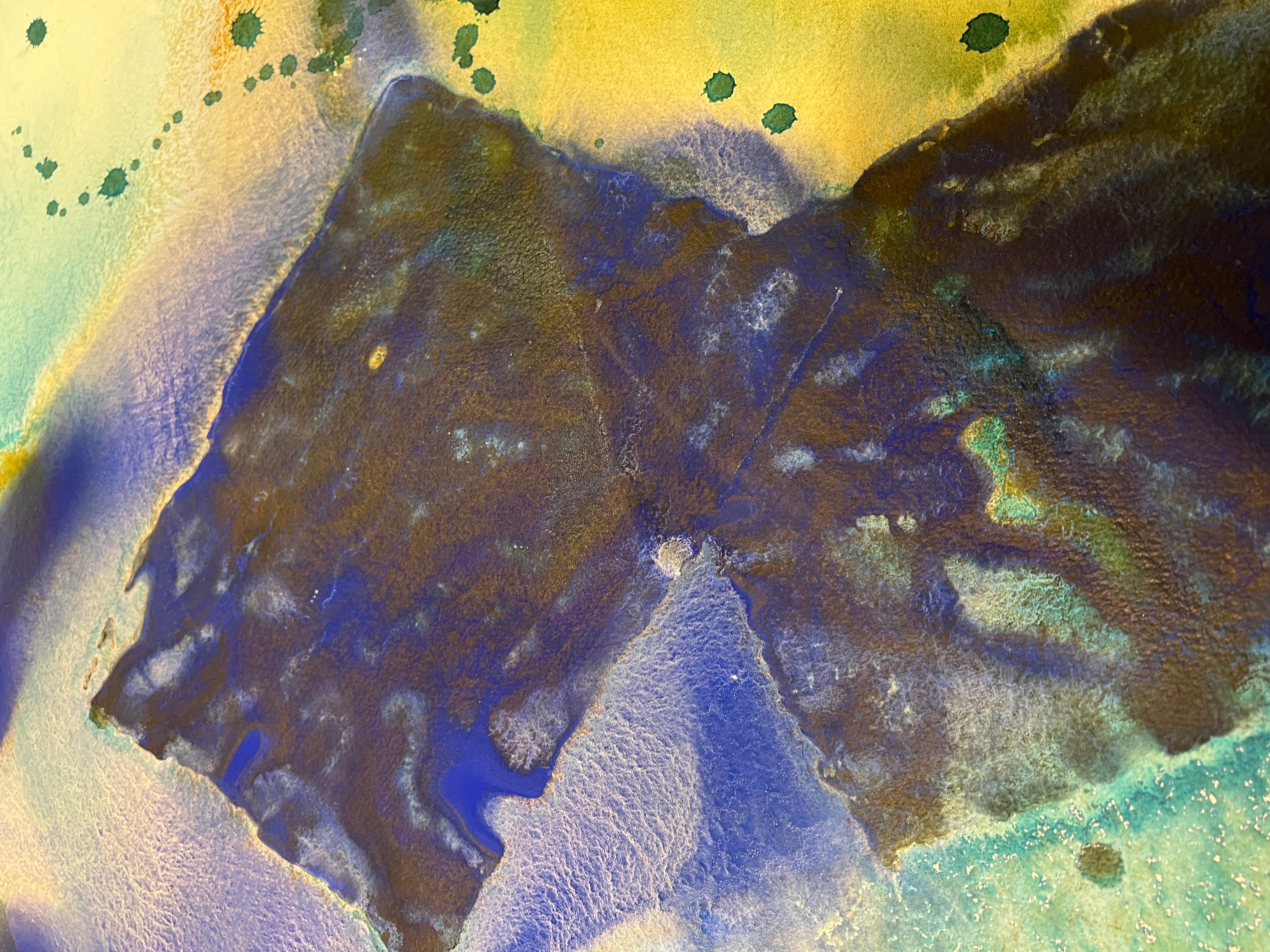 Nancy Pantirer: Underwater Series. Deep ethereal blue, Modern abstract art For Sale 2