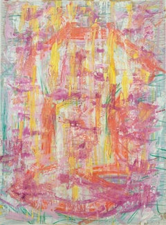 Sunset Color Abstract Pastel Drawing on Paper