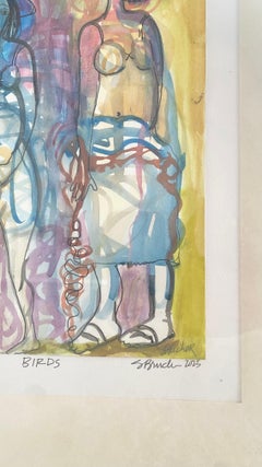 Obra de arte antigua y vintage, óleo sobre lienzo, firmada, del siglo XX, enmarcada