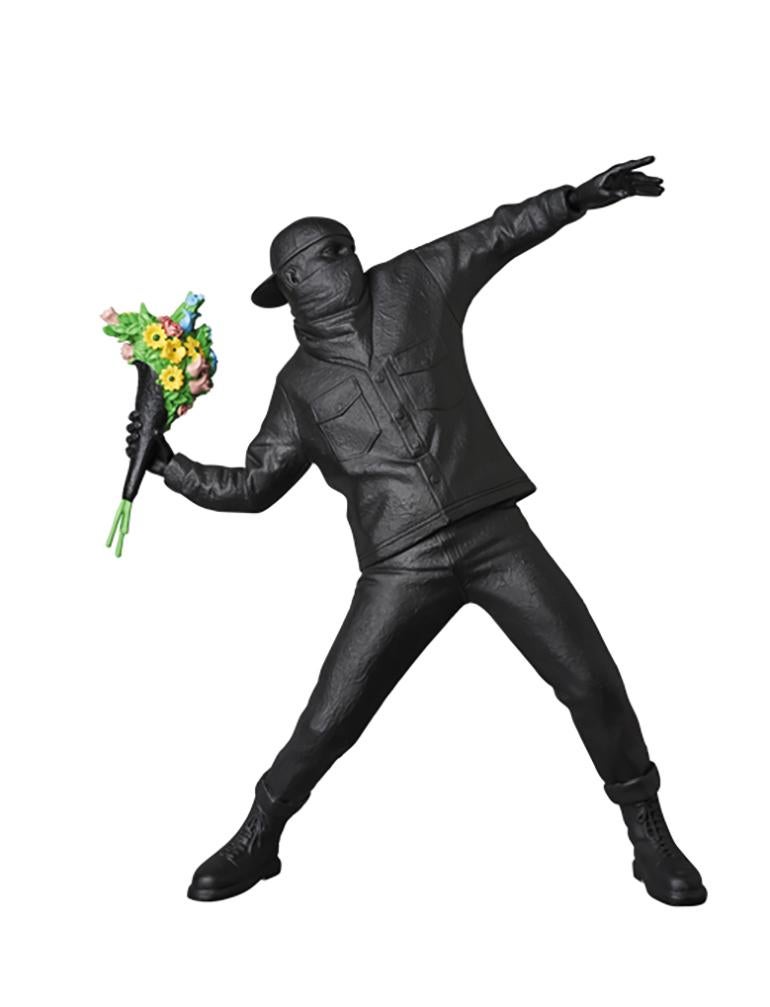 FLOWER BOMBER GESSO BLACK - Art by Banksy
