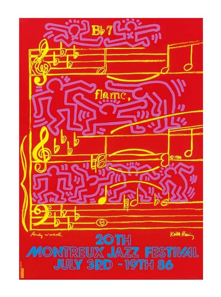MONTREUX JAZZ FESTIVAL 1986 - Art by Keith Haring
