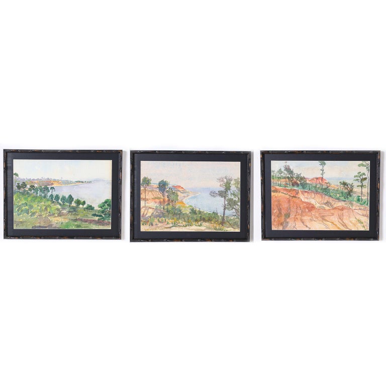 Reproduction Aquarelle Encadrée - Fleurs Et Jardin - Cadre Bois 82x64cm