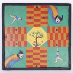 Vintage Hand Painted Haitian Game Board
