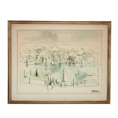 Dibujos y acuarelas de paisajes