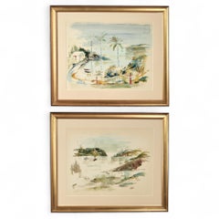 Landscape Drawings and Watercolors