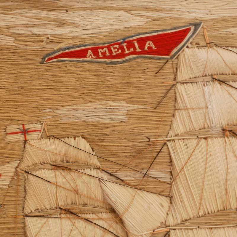Œuvre en laine brodée à l'aiguille « Wooolie » du navire britannique Amelia en vente 1