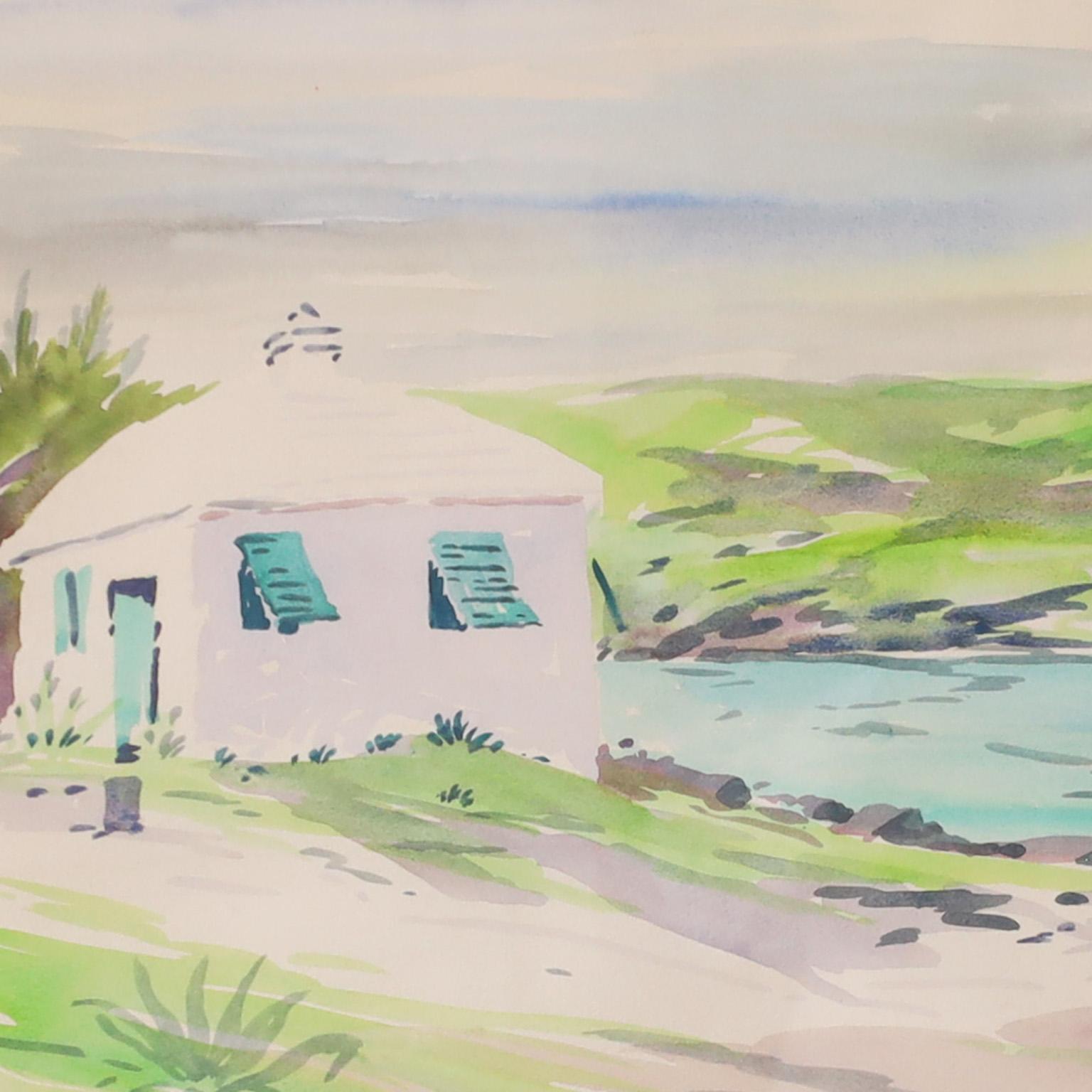 Alfred Birdsey Group of Three Vintage Bermuda Watercolors 5