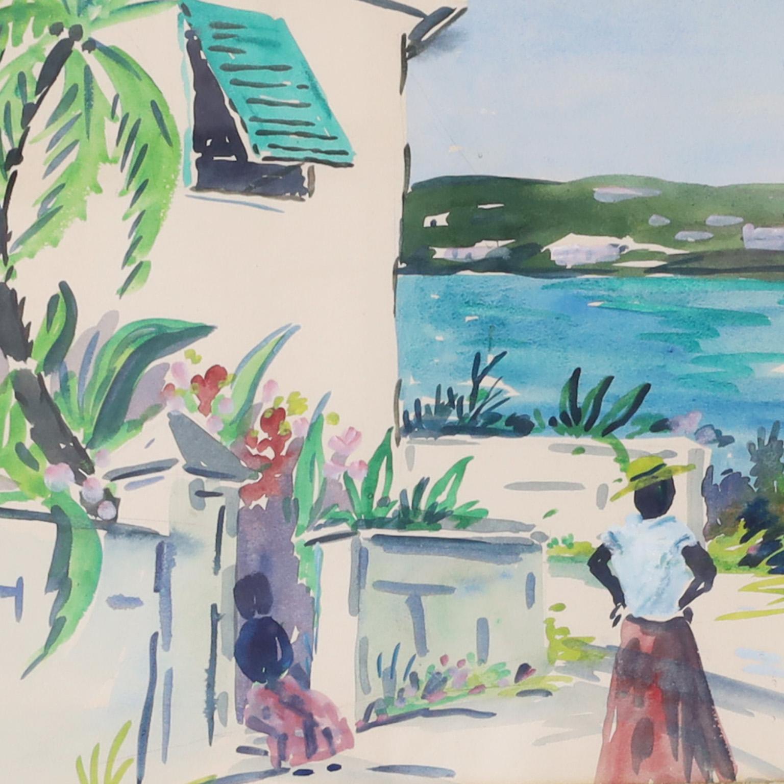 Alfred Birdsey Group of Three Vintage Bermuda Watercolors 2