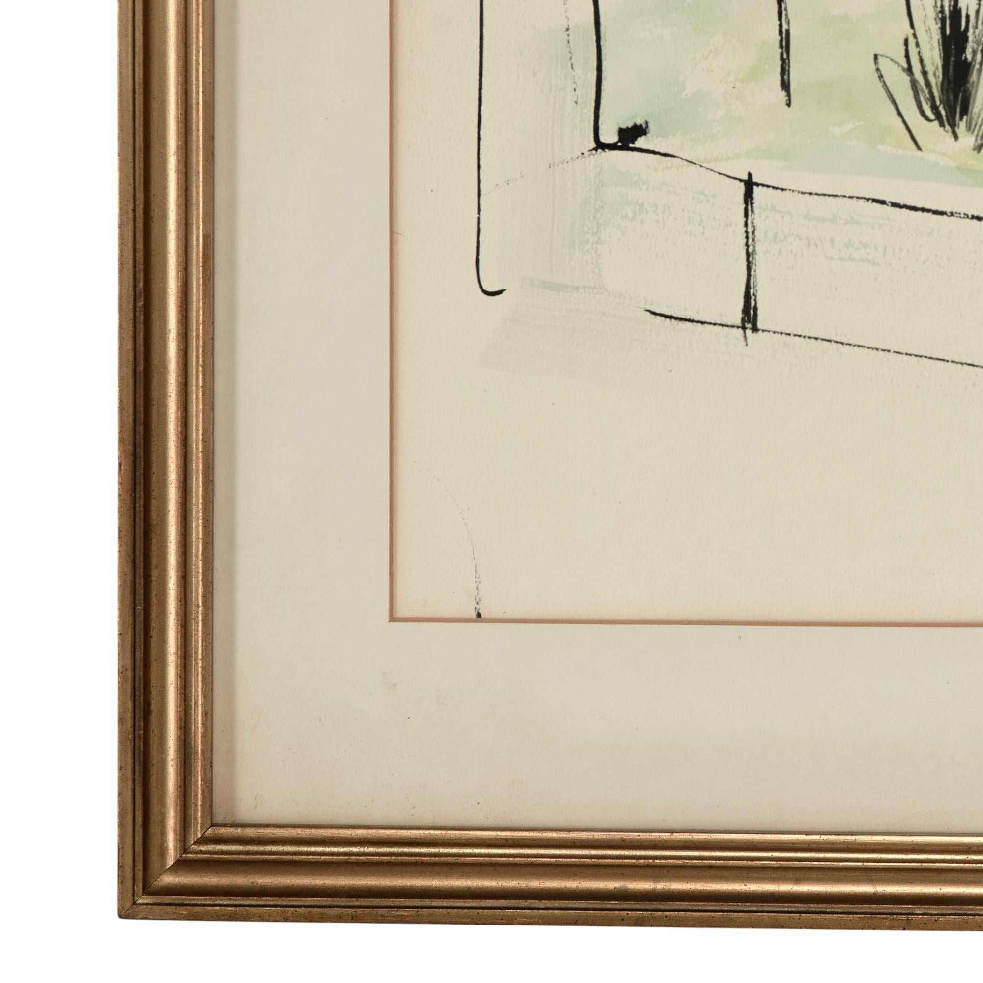 Acquerello bermudiano di metà secolo di Alfred Birdsey in vendita 4