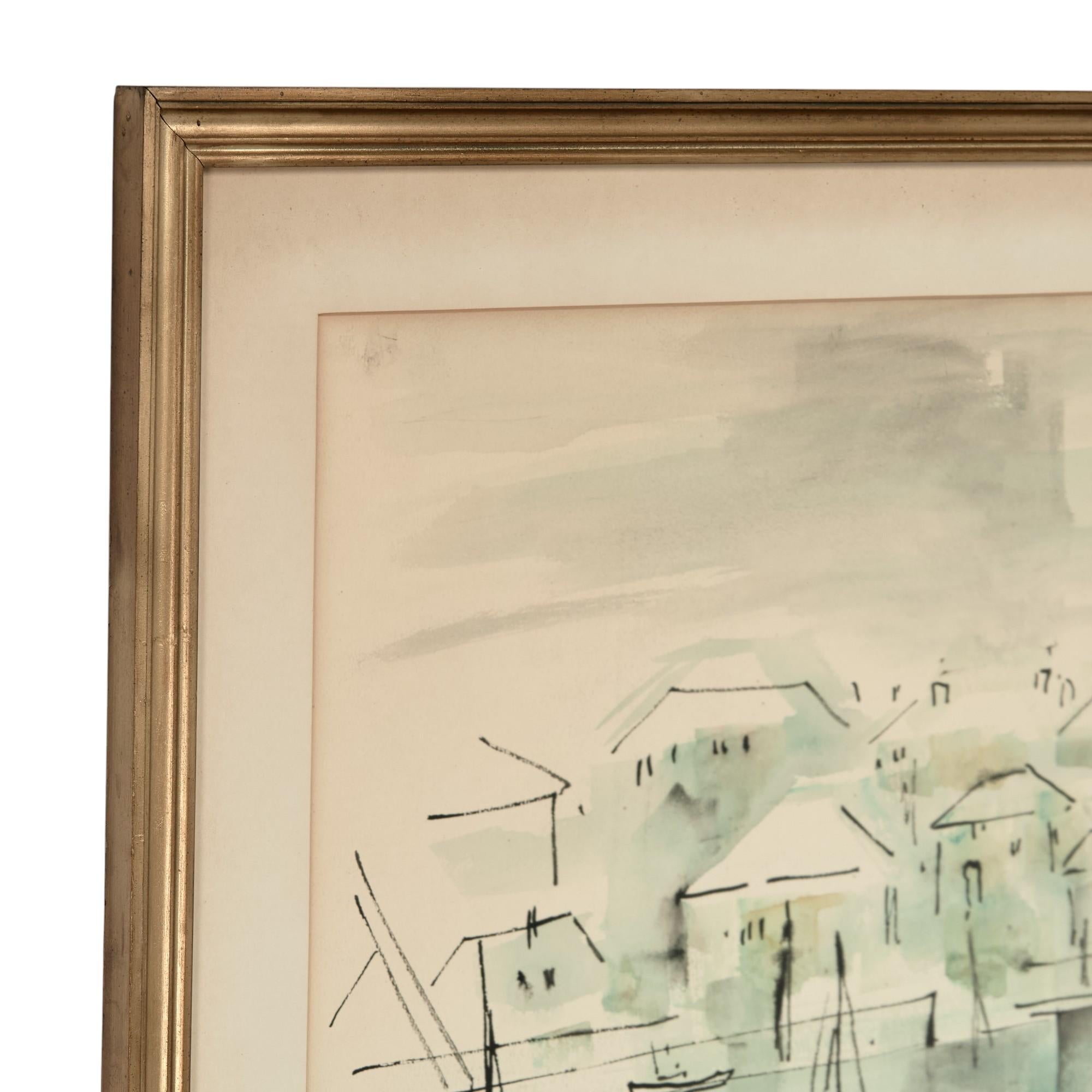 Acquerello bermudiano di metà secolo di Alfred Birdsey in vendita 7