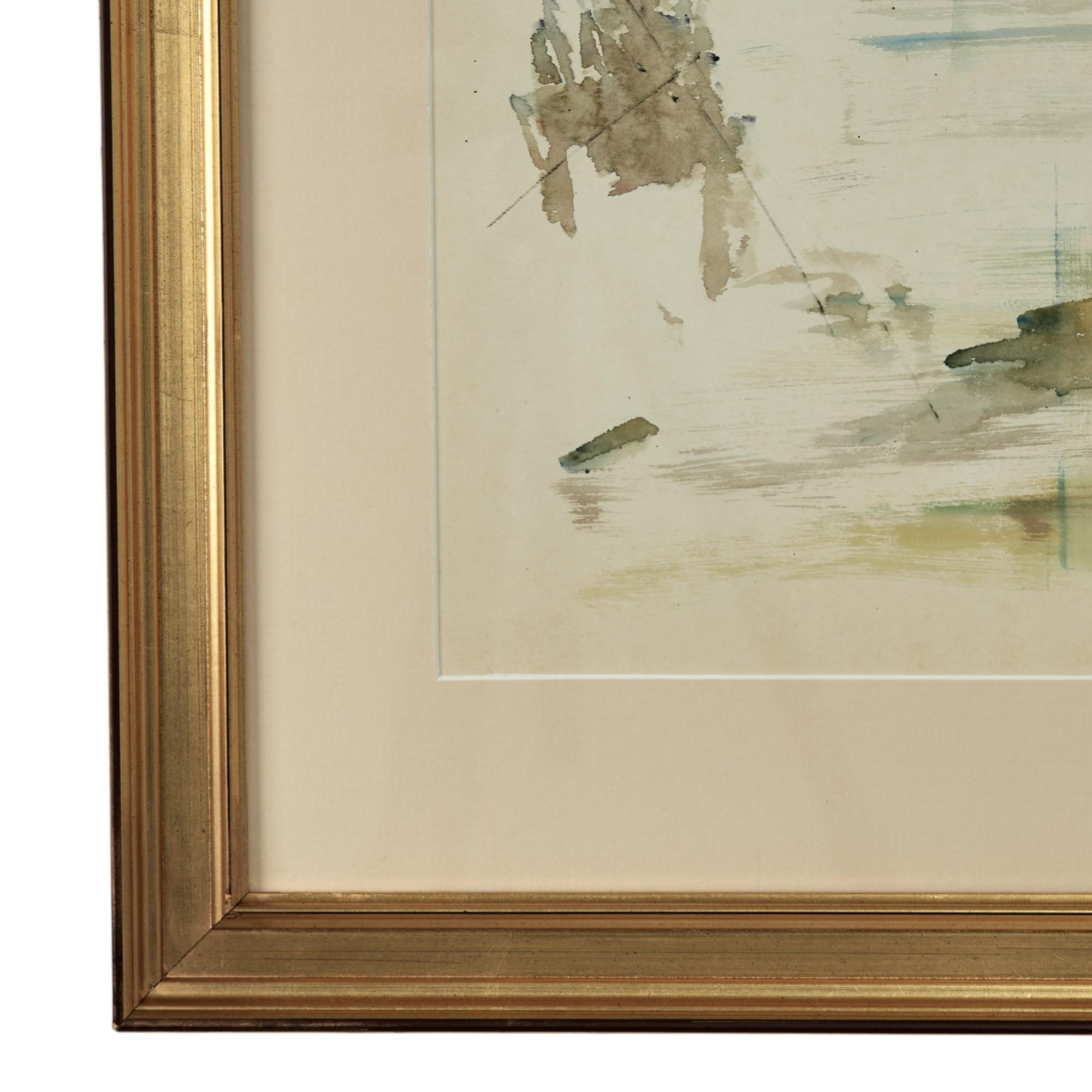Paar Bermuda Bay Scape Aquarelle von Alfred Birdsey im Angebot 12