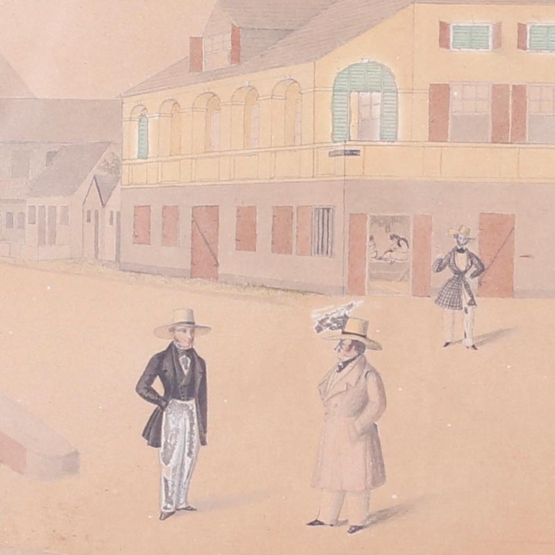 Rare Folky Watercolor Drawings on Paper by L.J. Harboe, Priced Individually For Sale 4