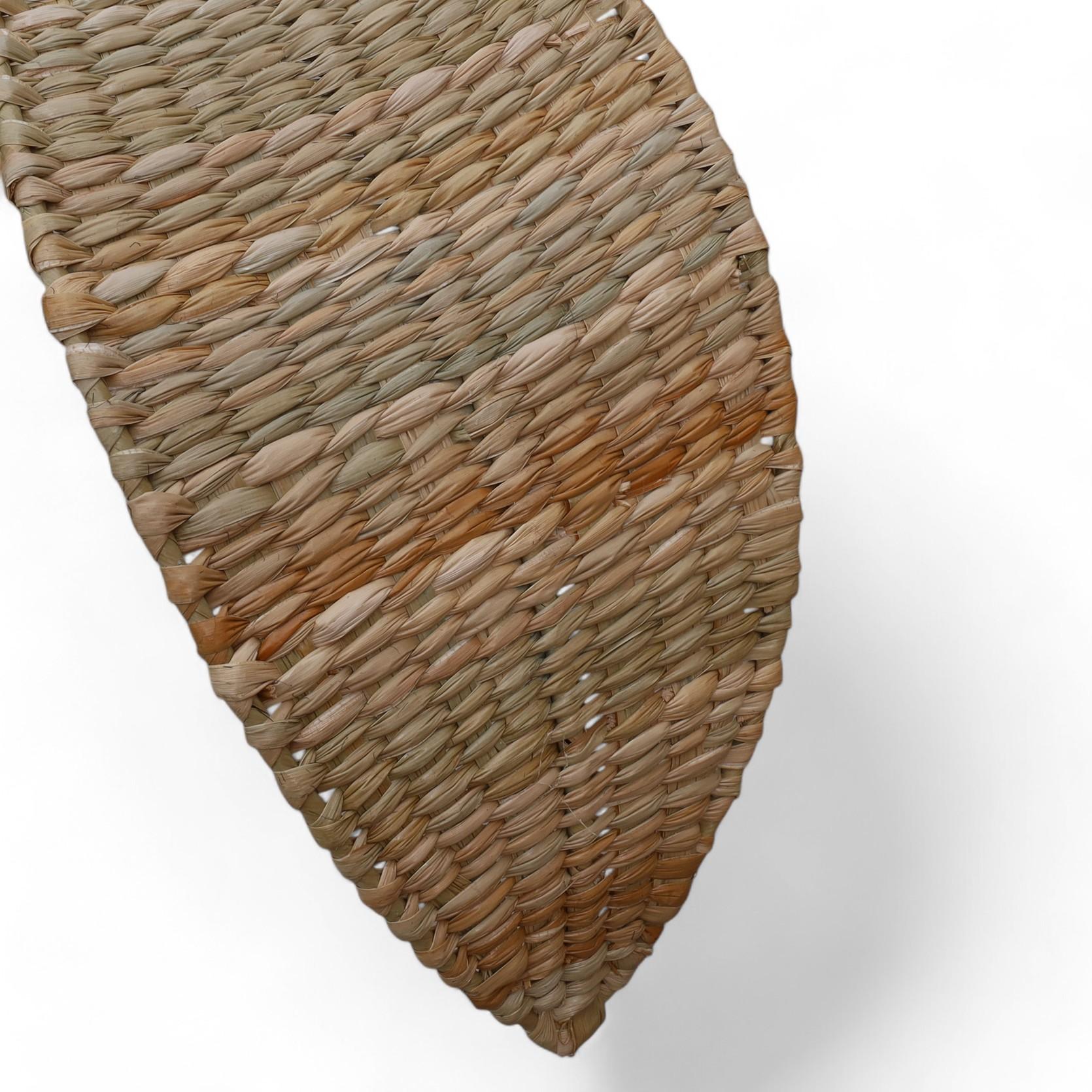 Pair of Wicker Wall Mount Palm Tree Sculptures from the Flores Collection For Sale 2
