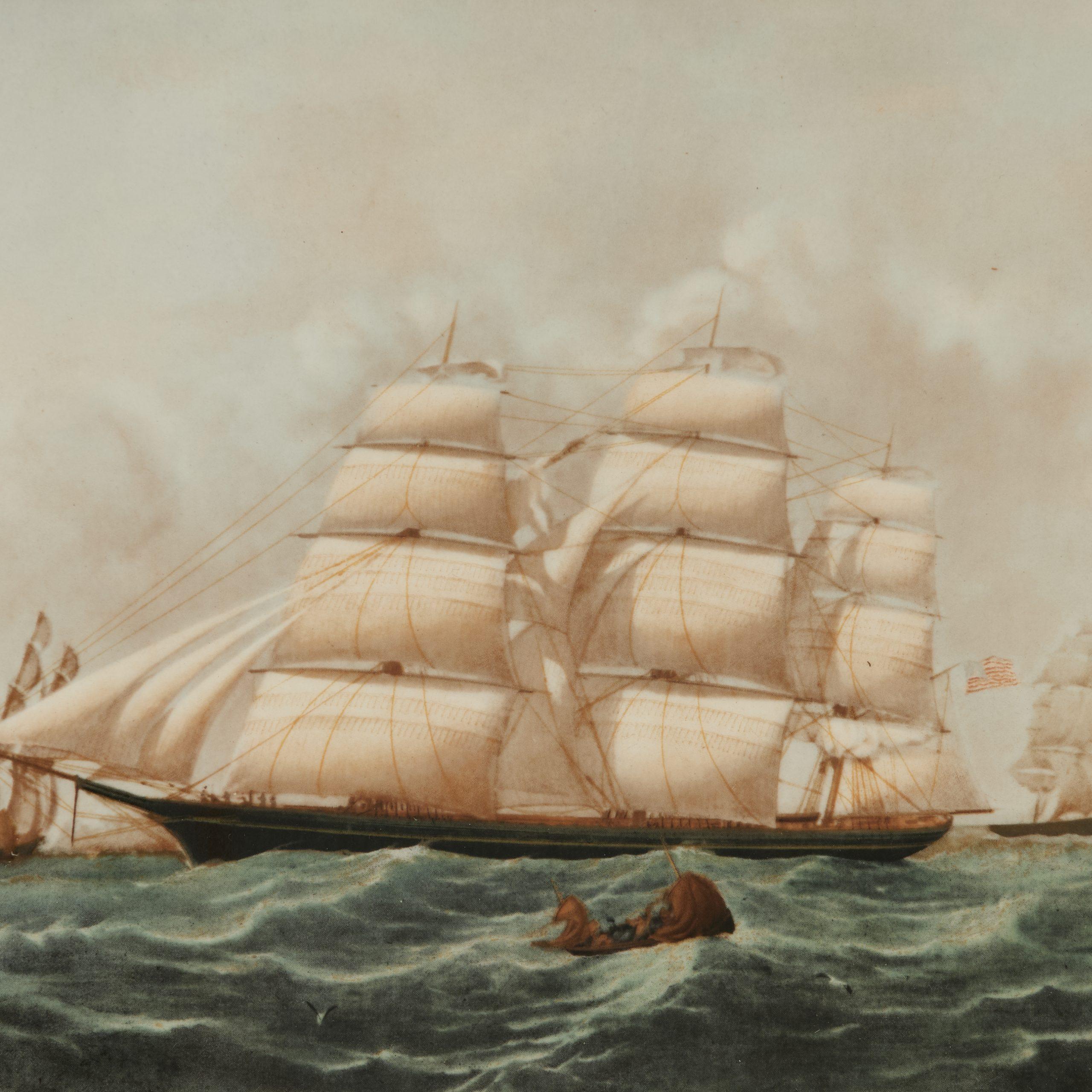 Vintage Groupe de cinq plaques de navires de croisière en porcelaine Wedgewood encadrées en vente 10