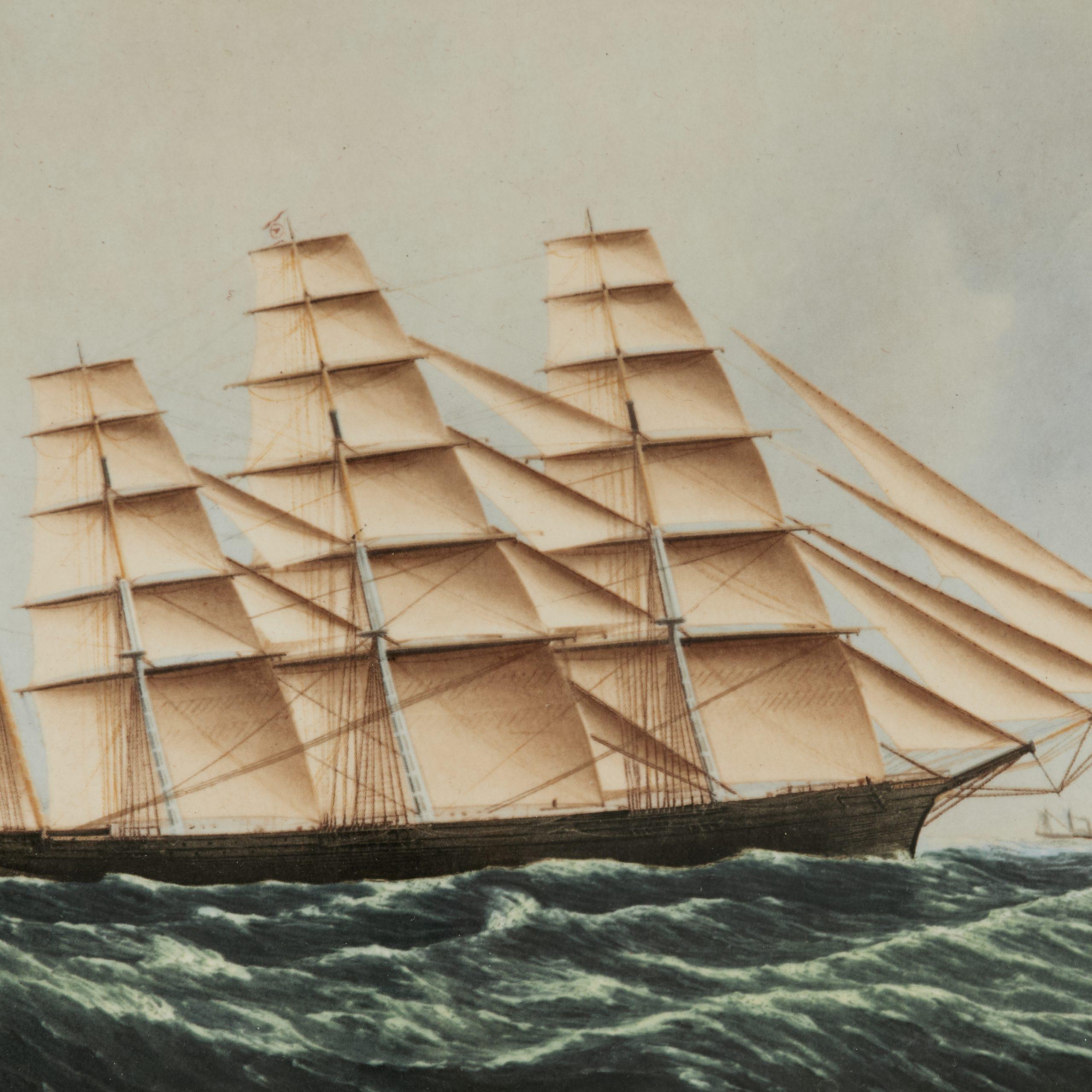 Vintage Groupe de cinq plaques de navires de croisière en porcelaine Wedgewood encadrées en vente 15
