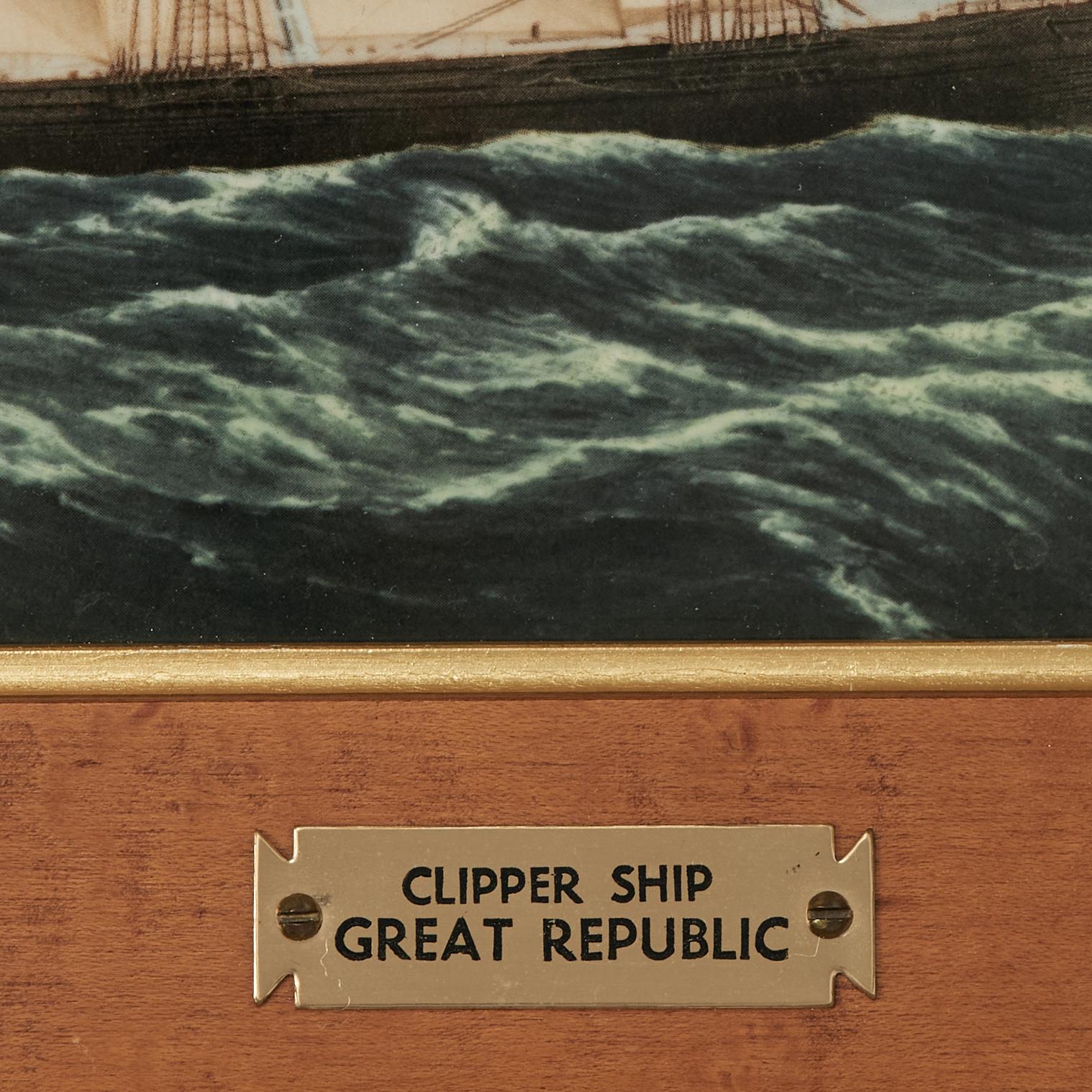 Vintage Groupe de cinq plaques de navires de croisière en porcelaine Wedgewood encadrées en vente 16