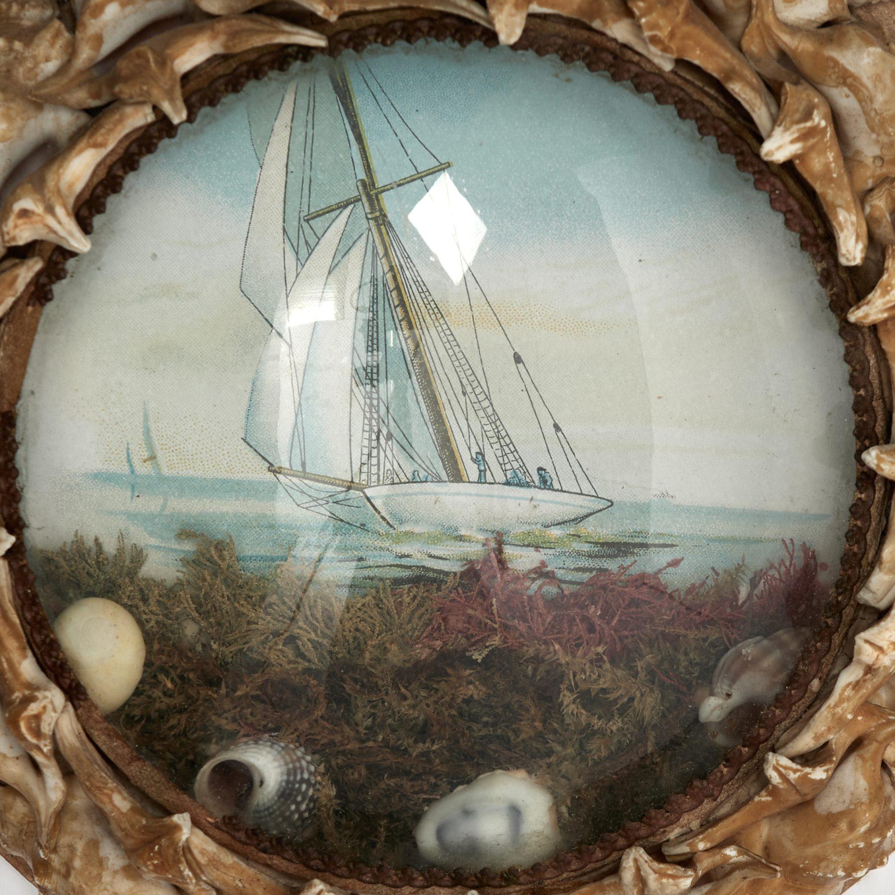 Antique British Colonial Sailors Valentine en vente 1
