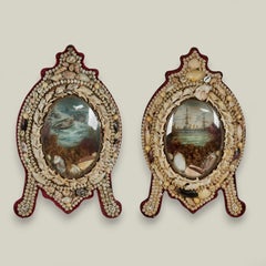 Two Antique British Colonial Sailors Valentines