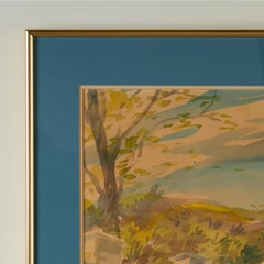 Acquerello d'epoca delle Bermuda di Alfred Birdsey